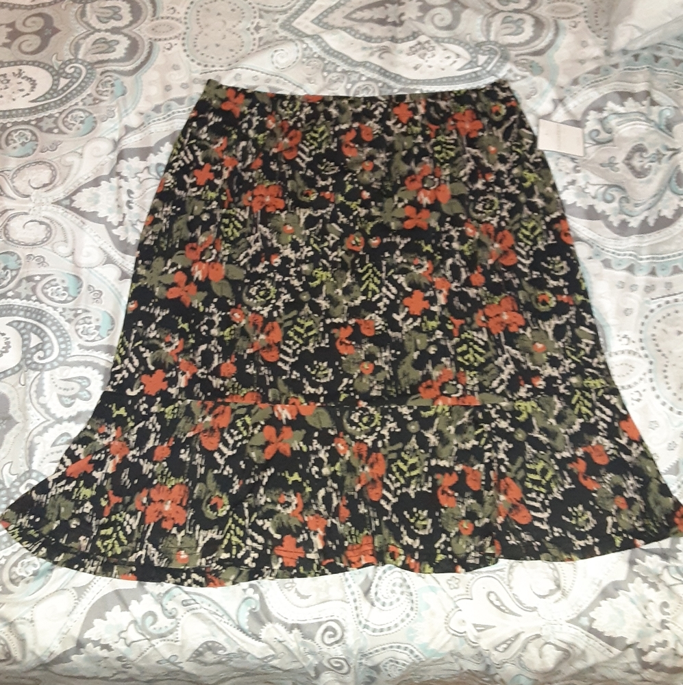 Knee length skirt